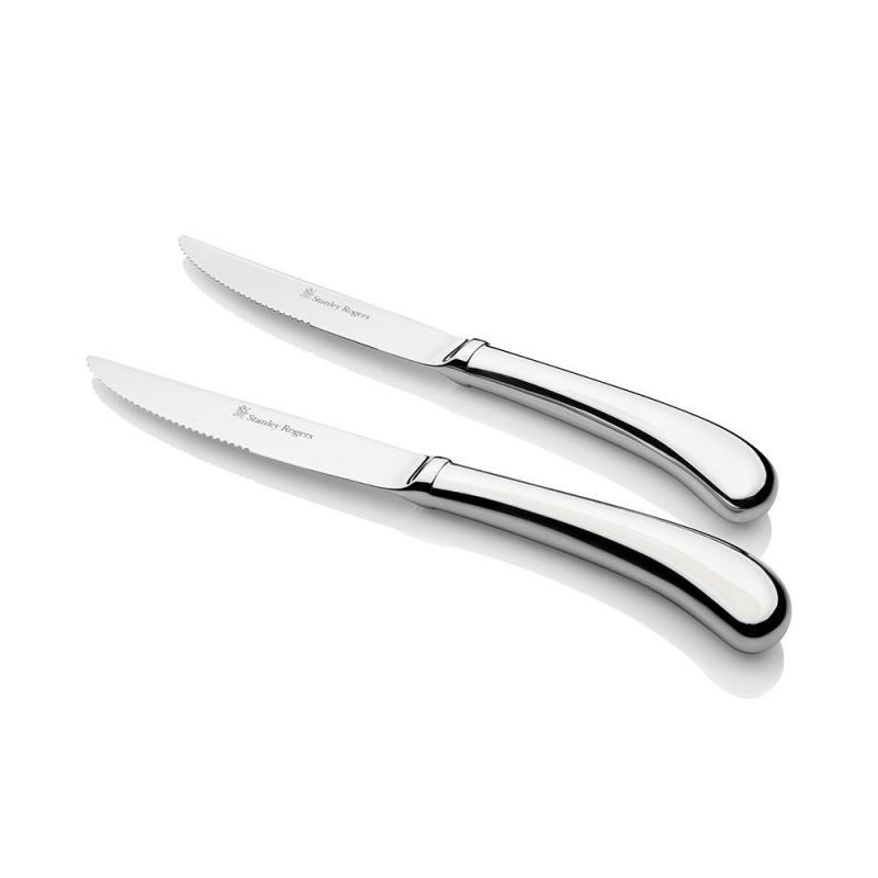 Stanley Rogers Pistol Grip Stainless Steel Steak Knife Set | 6 Piece